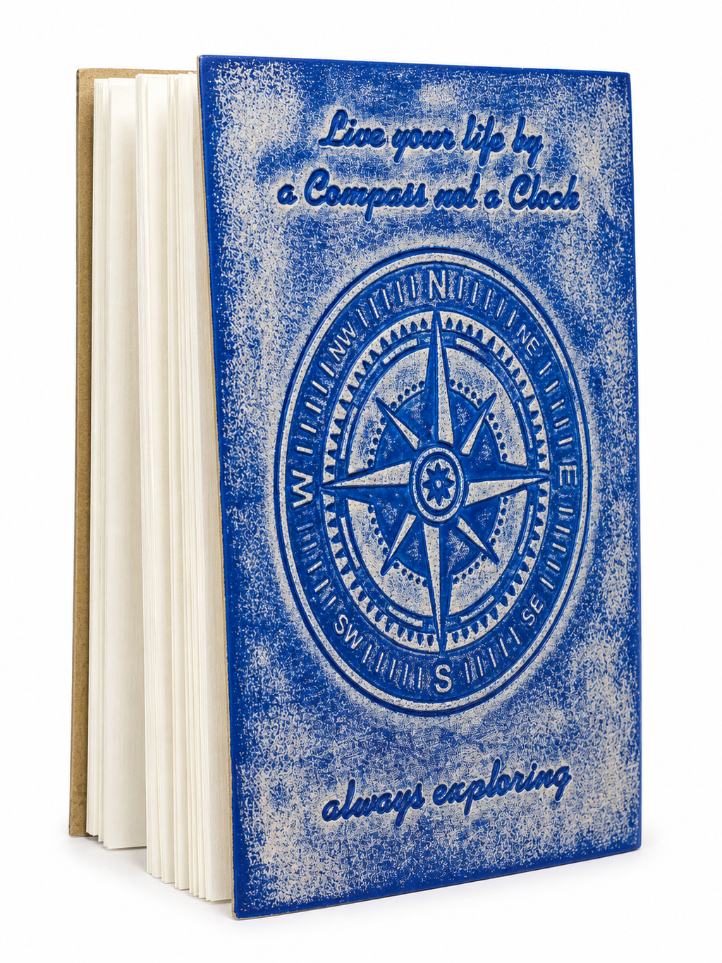 Blue Compass Leather Journal